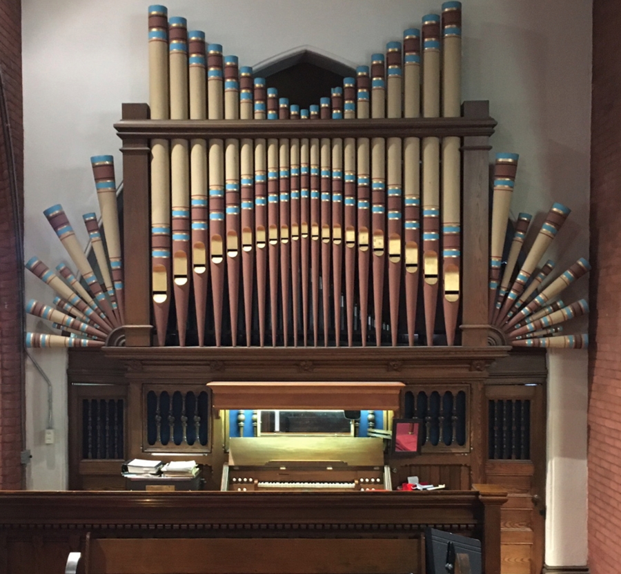 photo of church organ